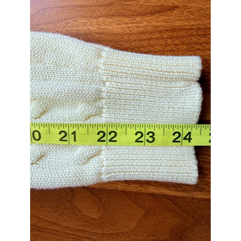Vtg Ralph Lauren L-RL Lauren Active Cable Knit Zip Sweater Old Money Preppy L - Picture 13 of 13